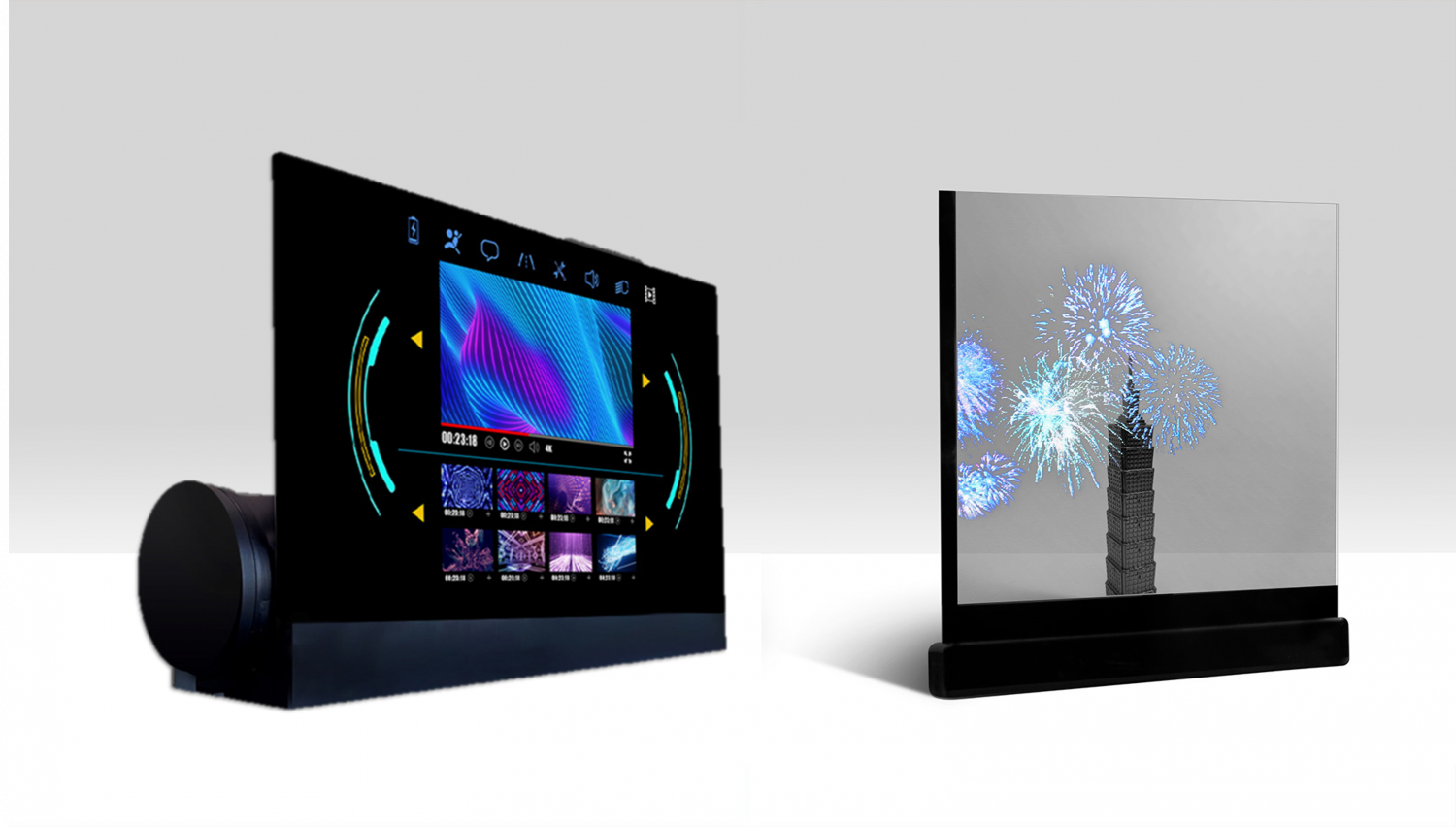 可卷式、折迭性、高透明